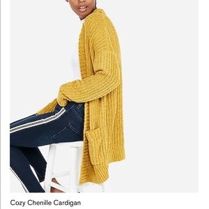 Cozy chenille cardigan